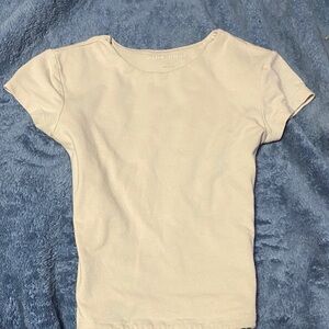 Pink Rose Women's Beige Short Sleeve Tee